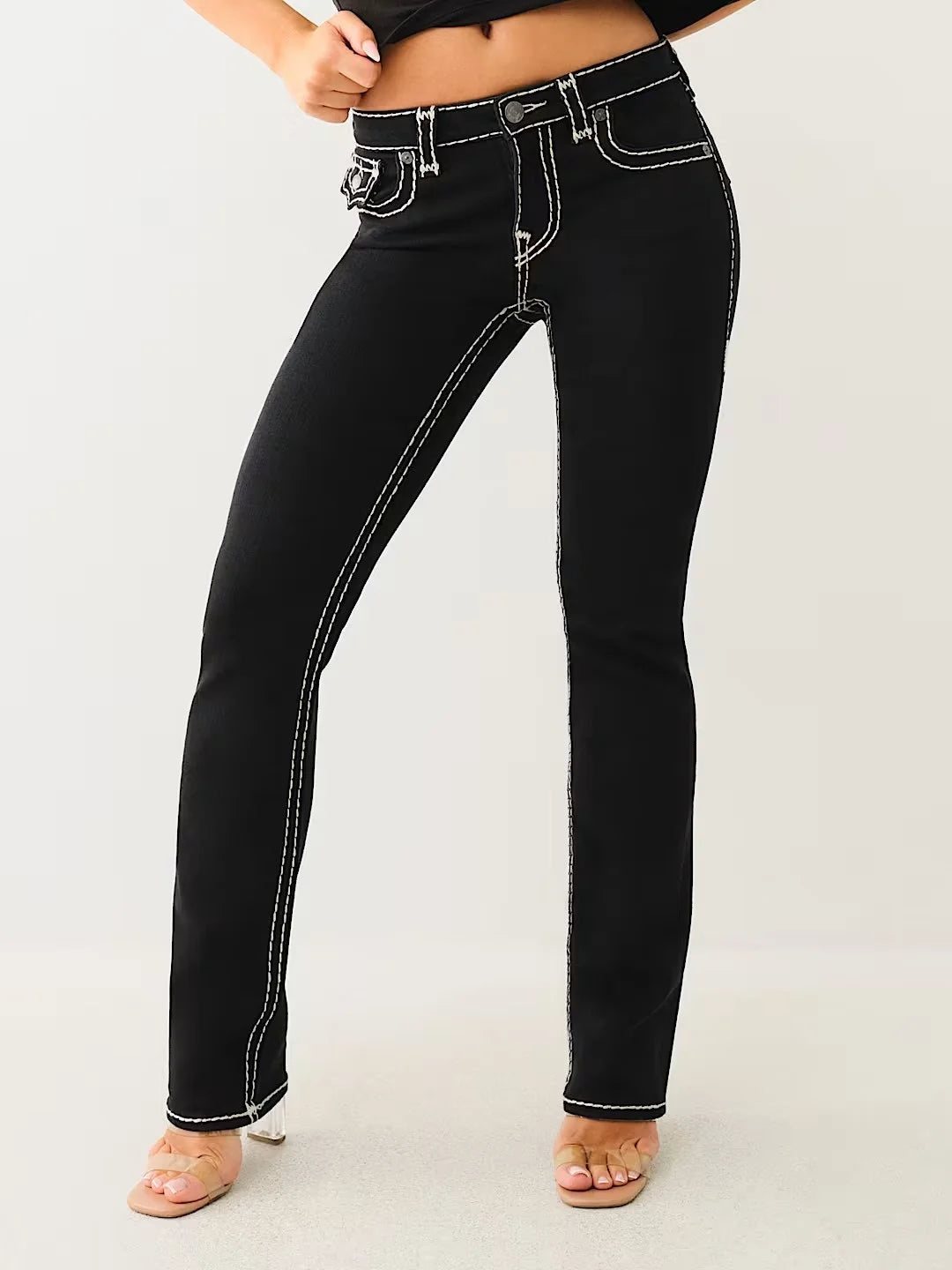 BILLIE SUPER T MID RISE STRAIGHT JEAN Vintage Buddha Embroidered Jeans Women Casual Y2k High Waist Straight Denim Pants Jeans