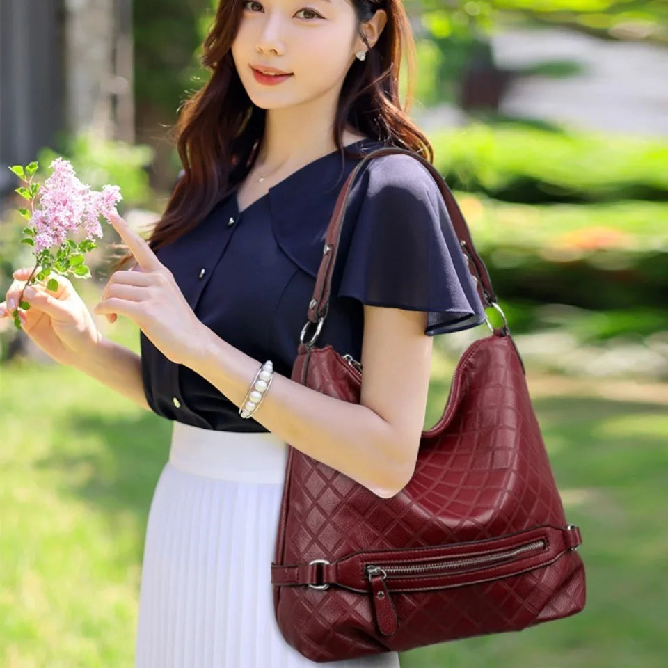 Genuine Brand High Quality Leather Casual Tote Luxury Handbags Women Bags Designer Shoulder Underarm Bags for Women Bucket Sac