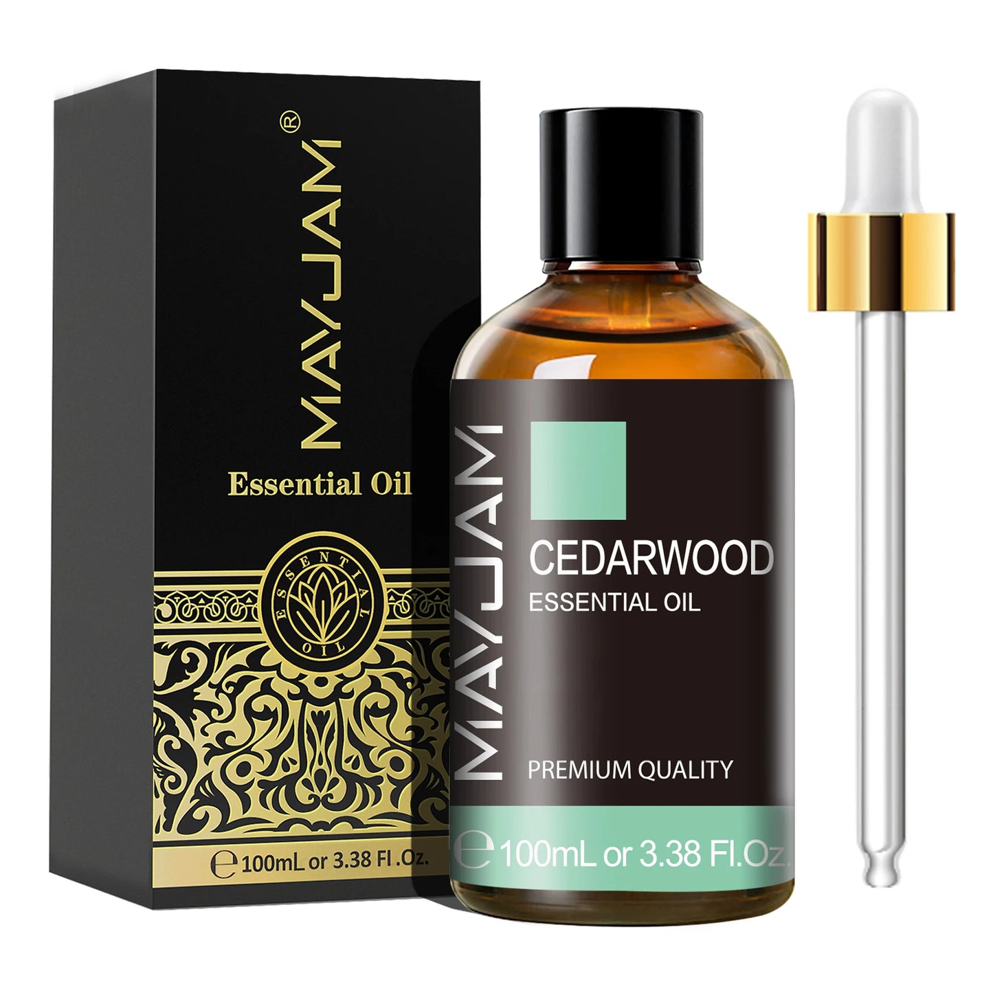 MAYJAM 1PCS 100ML Essential Oil with Dropper Sandalwood Lavender Eucalyptus Vanilla Aroma Oil For Humidifier Scent Candle Burner - Badiee Stylez
