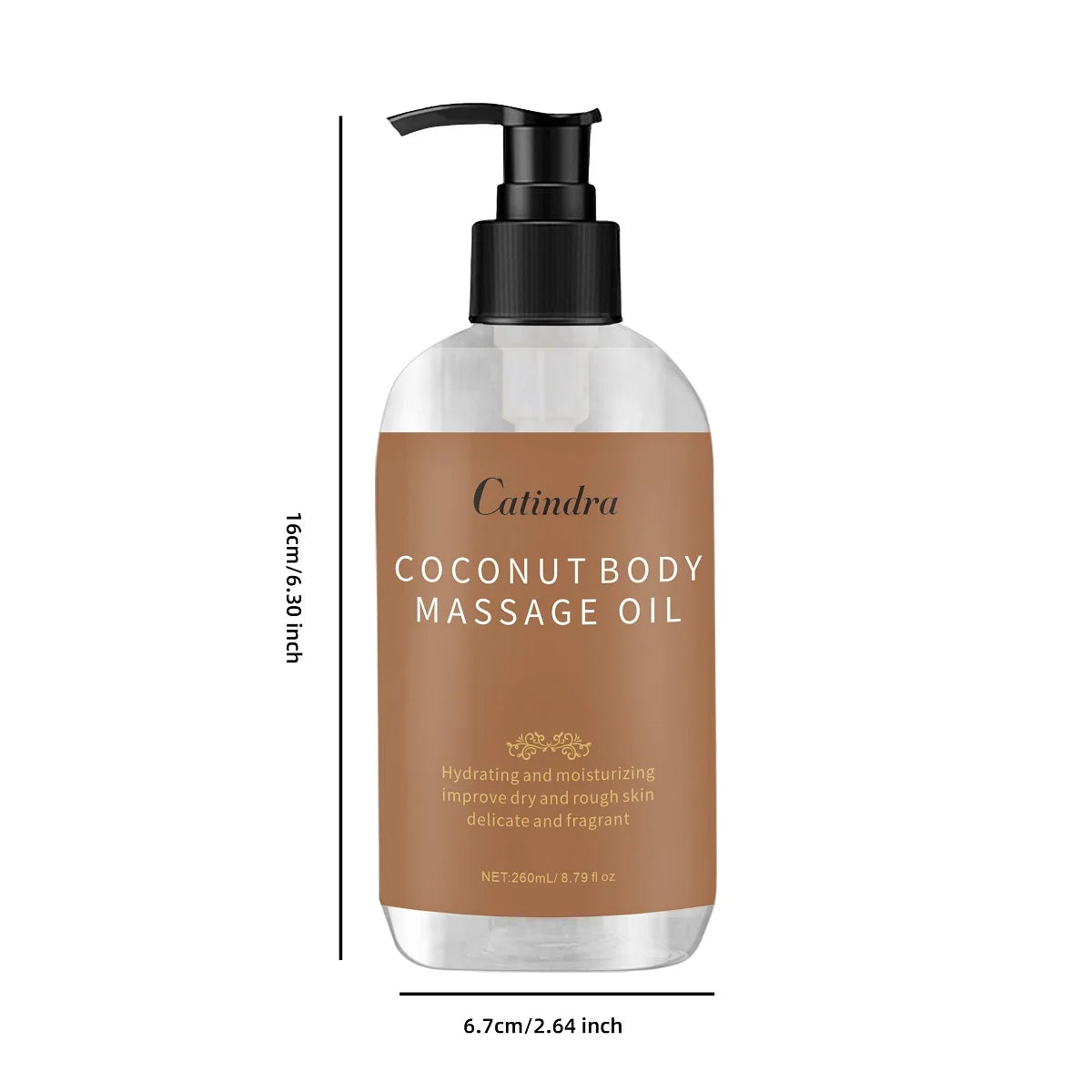 Catindra Body Smooths Skin Coconut Massage Oil Replenish Collagen Skin Tightening Moisturizing Firming Body Cleansing Essence