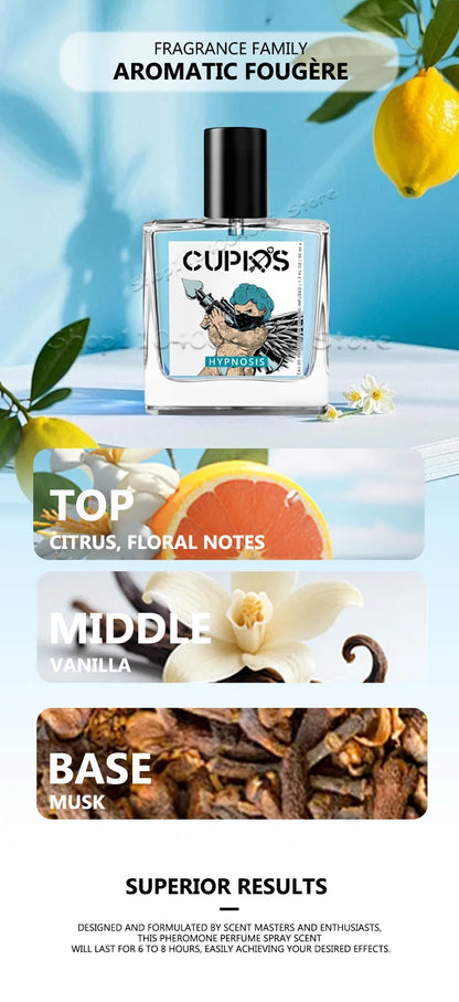 10ML/50ML Cupids Original Hypnosis Pheromone Perfume Infused Cologne For Men Pheromone Perfume For Men Fragrance Attract Women - Badiee Stylez
