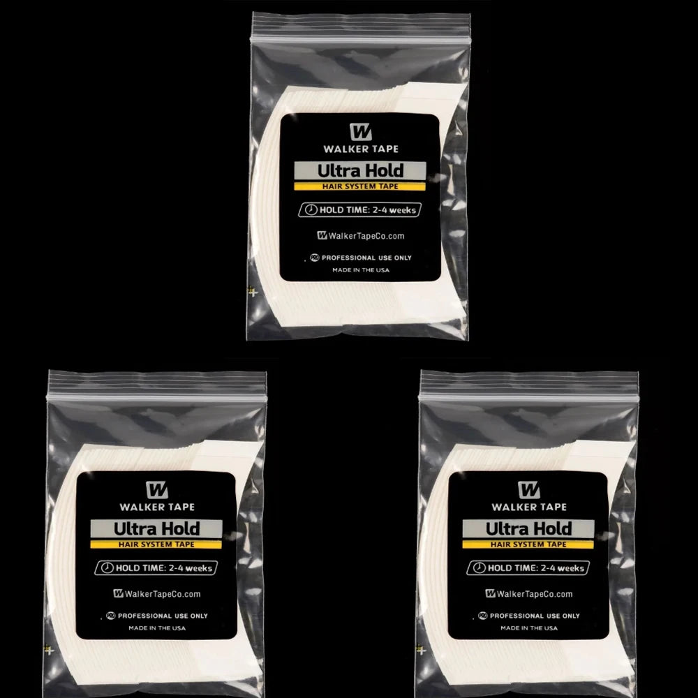 36/72/108 Pieces of White Super Shaped Lace Front Curved Double-sided Wig Adhesive