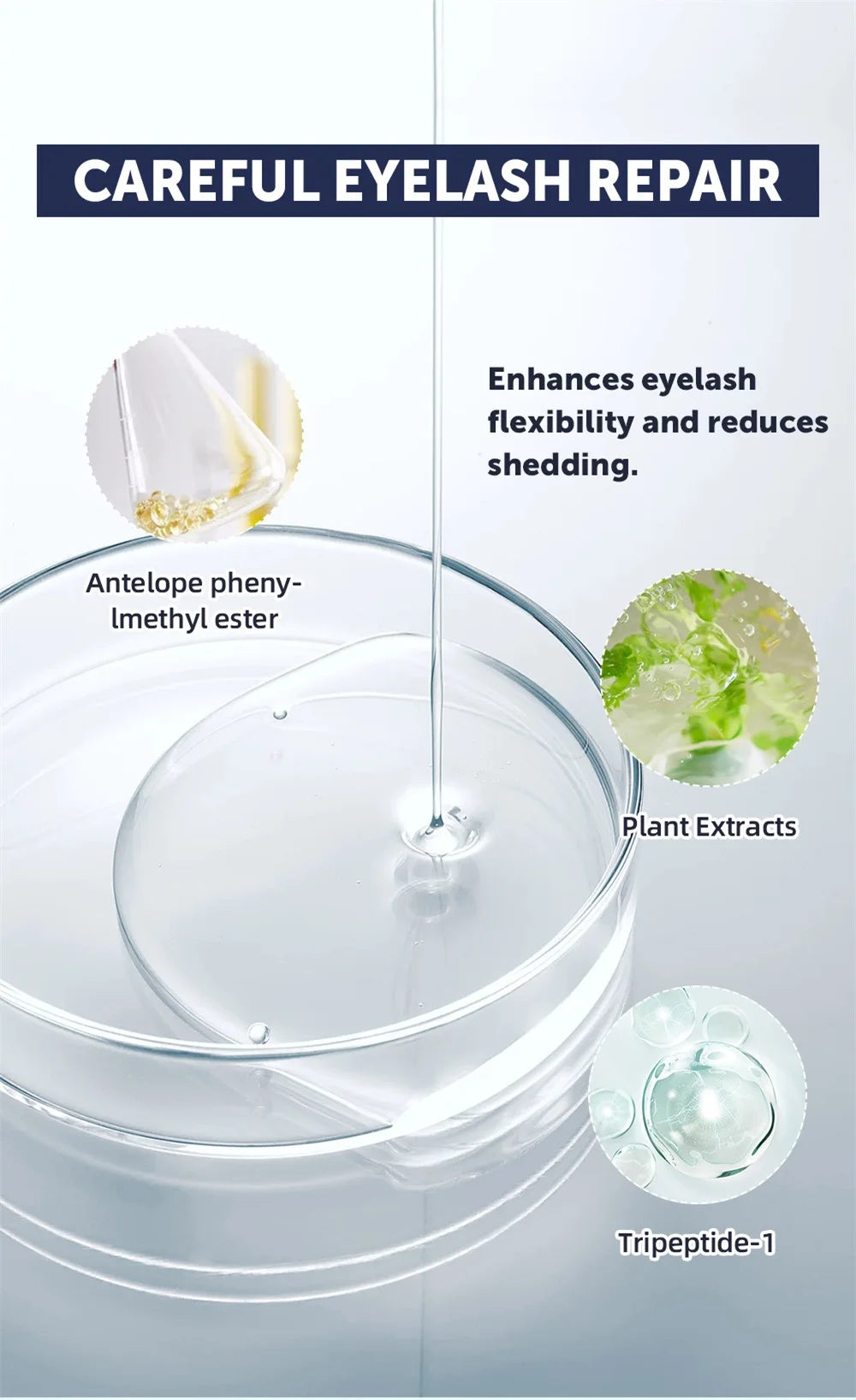 Eyebrow Eyelash Growth Serum Fast Growing Prevent Hair Loss Damaged Treatment Prevent Baldness Fuller Thicker Eye Care Makeup