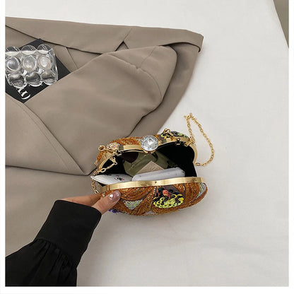 Luxury Gold Clutch Bags for Women 2025 Party Bags Evening Purse Designer Crossbody Bag New in Handbag Ladies hand bag sac femme