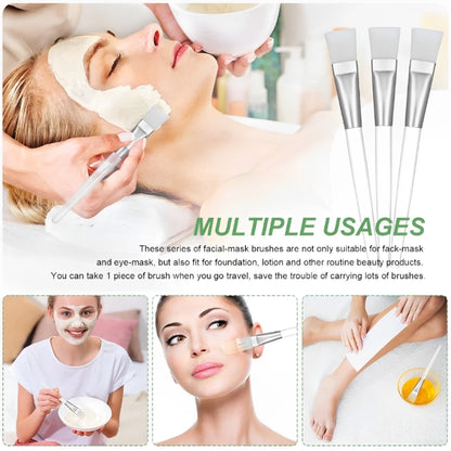 Skin Care DIY Mask Set Clear Rod Mud Mixing Bowl Spoon Set Soft Applicator Brushes for Face Deep Cleaning Portable Beauty Tools