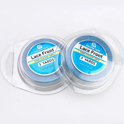 Wholesale  3yards Hair System Tape Double Side Walker Tape Blue Lace Front Wig Tape For Toupee Sweatproof Ultra Hold Wig Tape