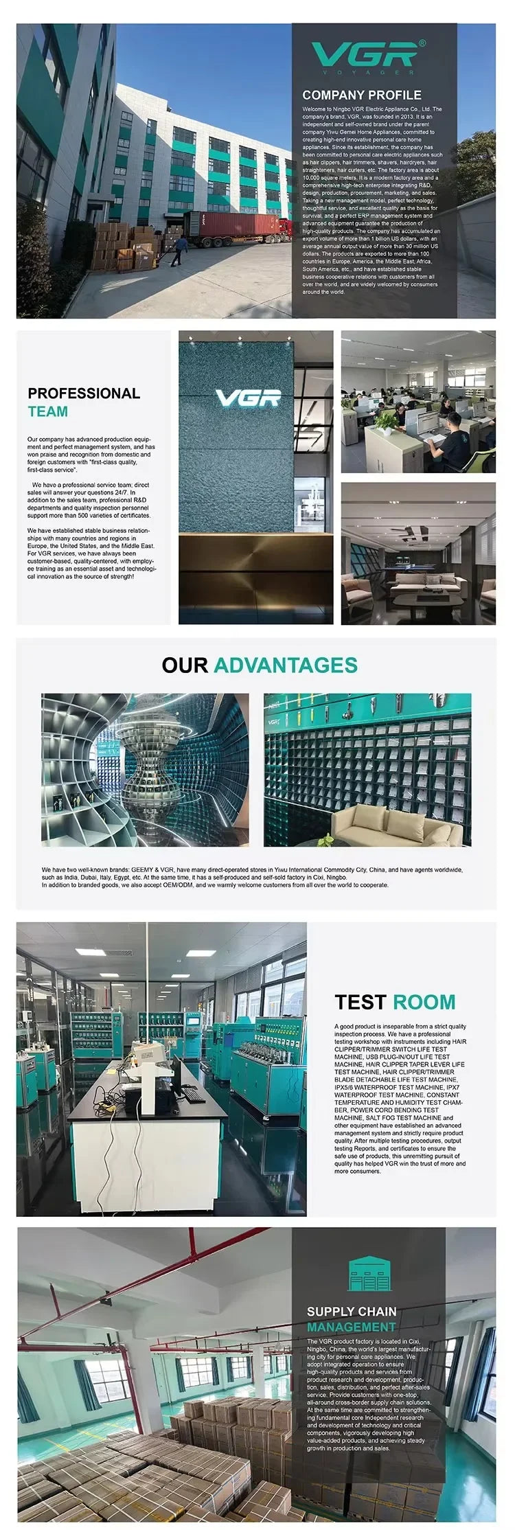 VGR Hair Clipper Professional Hair Trimmer 8000 RPM Hair Cutting Machine Electric Haircut Machine Cordless Clipper for Men V-990