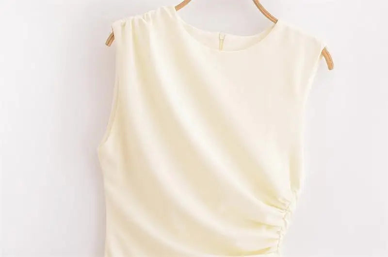 New Elegant Dresses Women's Summer 2025 New Fashion Tight Ruched Mini Party Women's Dress Street Youth Holiday Dress