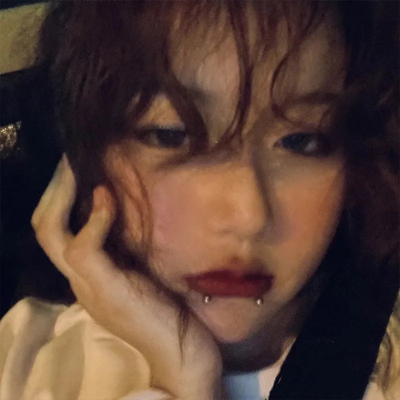 Stainless Steel Fake Nose Ring Sticker Non Piercied Lip Nails Ear Stud for Women Men Pack Fake Eyebrow Lip Piercing Body Jewelry Badiee Stylez