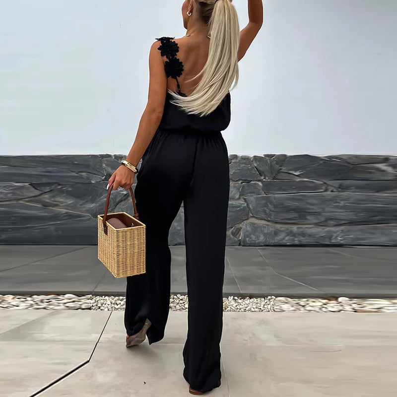 Female Jumpsuit For Women Casual Summer Solid Loose Long Pants Jumpsuit Women Bohemian Rompers Jumpsuit Overalls Female Badiee Stylez
