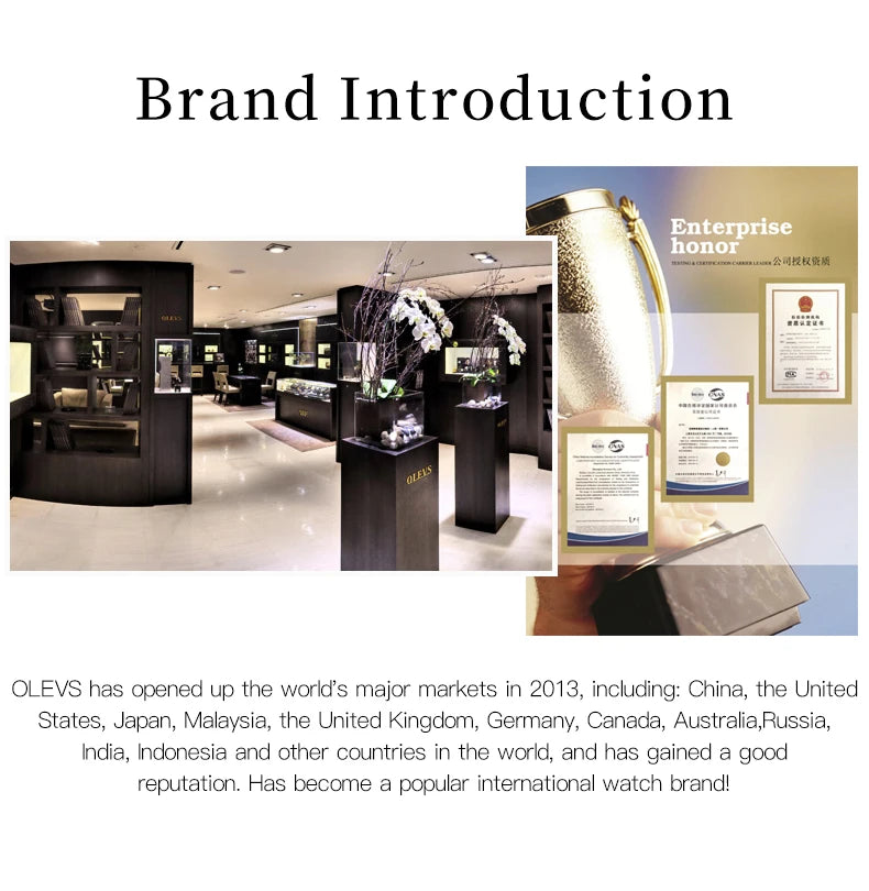 OLEVS Luxury Brand Women Watches Ceramic Tape Japanese Movement Quartz Watch for Lady Gift Bracelet Fashion Versatile Exquisite