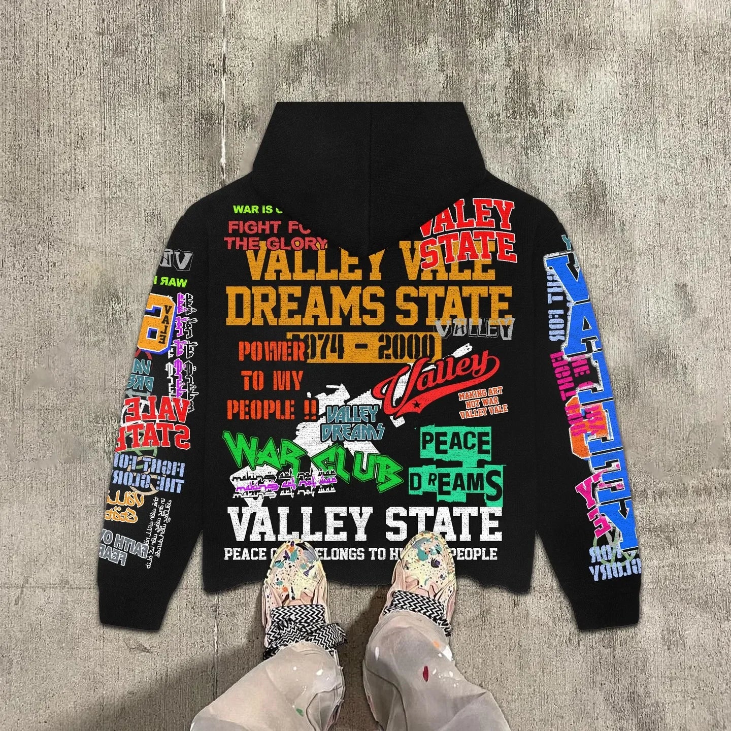 Gothic grunge Vintage Streetwear War Graphic Print Hoodies Women Y2k Tops Sweatshirt goth Oversized zip up Hoodie Mens Clothes