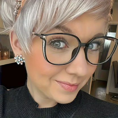 Reading Glasses Women Men Square Prescription Lenses Multifocal Eyeglasses Anti-blue Light Computer Eyewear Frames Badiee Stylez