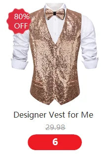 Luxury Vest for Men Gold Solid Silk Satin Waistcoat Bowtie Tie Set Sleeveless Jacket Wedding Formal Male Gilet Suit Barry Wang