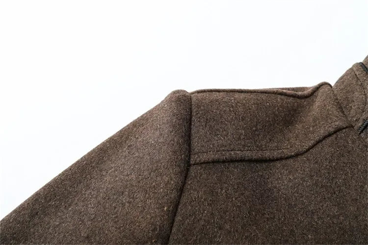 Slim Adjustable Vest Parkas Men Fashion Autumn Clothing Windproof Woolen Male Business Coat Men Brand Winter Warm Jacket Parkas