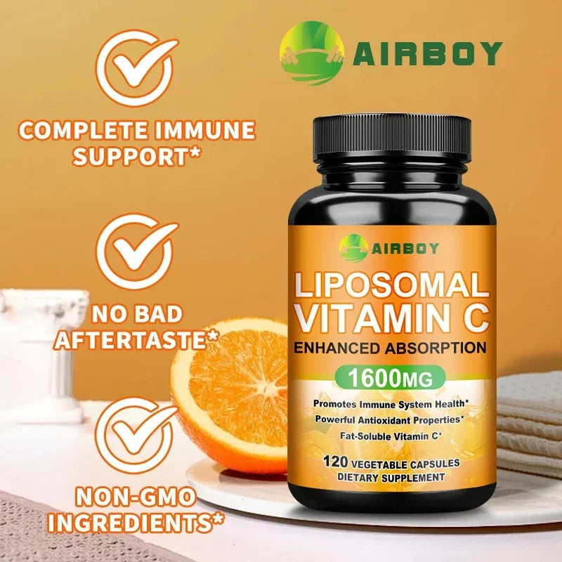 Liposomal Vitamin C - Immune Support, Promotes Collagen Production, Promote Fat dissolving, Antioxidant