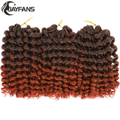 1- 5 Packs 8 inch Jumpy Wand Curl Jamaican Bounce Crochet Hair Natural Black Wand Curls Crochet Hair Short Curly Crochet Braids Badiee Stylez