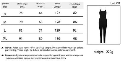 Sexy Women Sling Jumpsuits Summer New Fashion Streetwear Sweatpants Solid Sexy Elegant Lady Backless Bodycon Jumpsuits Clothing