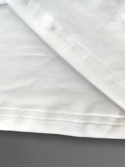 Chic Black & White Lips Graphic Tee for Women Casual Summer Short Sleeve T Shirt Stretchy Polyester Blend Machine Washable