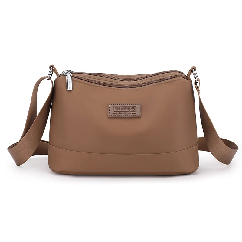 Waterproof Nylon Women Shoulder Bag Three Layers Handbag Ladies Crossbody Bags for Mother Girls Messenger Travel Daily Use Bags Chahese