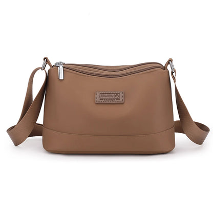 Waterproof Nylon Women Shoulder Bag Three Layers Handbag Ladies Crossbody Bags for Mother Girls Messenger Travel Daily Use Bags Chahese