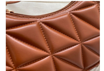 Mini Fashion Female Underarm Shopping Bag Retro Casual Women Totes Shoulder Bags Female Leather Solid Color Handbag for Women