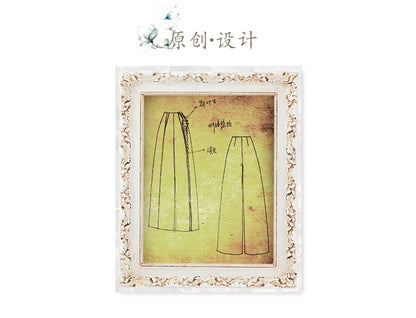 VOA Black 45 Momme Heavyweight Silk Natural Waist Trousers Asymmetrical Ruffle Office Ladies Straight Suit Wide Leg Pants KE797 Badiee Stylez