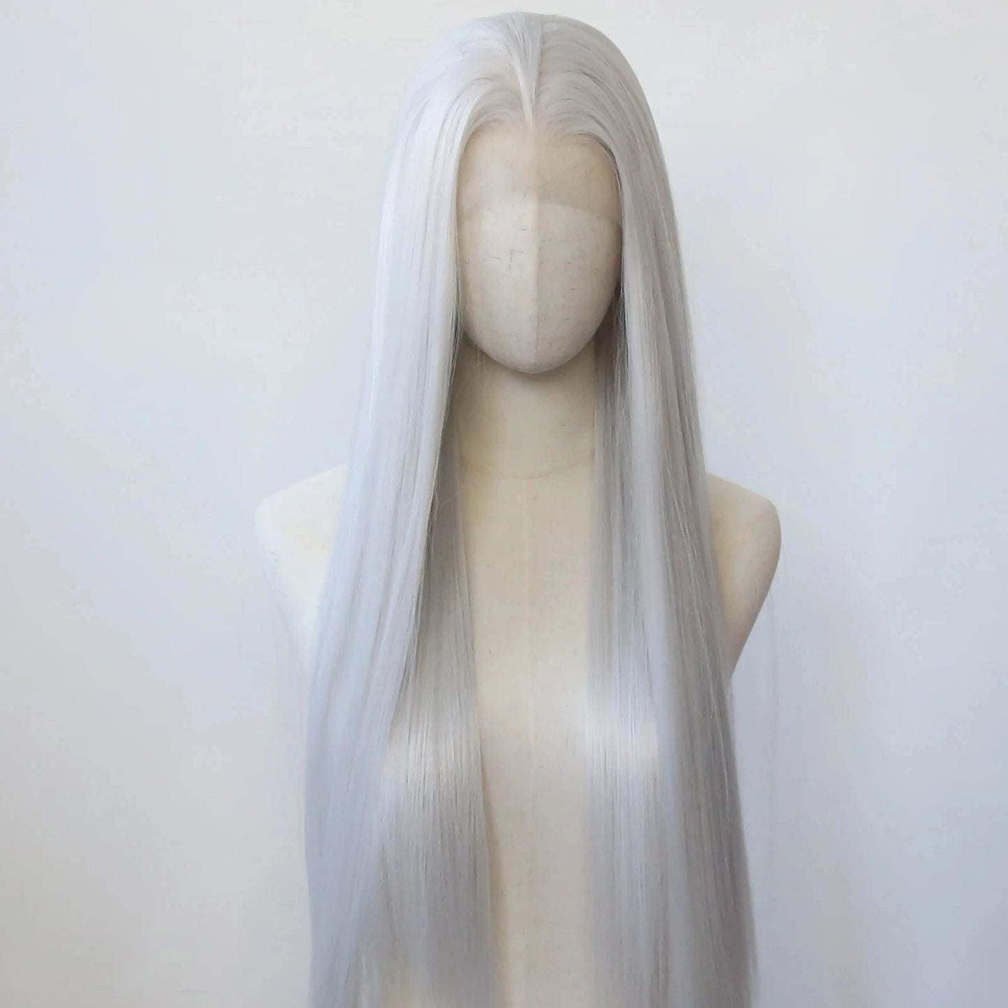 13*4 Dark Brown Synthetic Lace Front Wigs Chocolate Brown Long Straight Lace Front Wig for Women Pre Plucked Natural Hairline