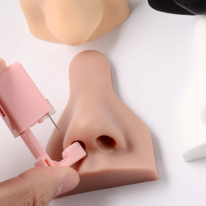 1Pc Soft Silicone Nose Model Tattoo Practice Jewelry Display Piercing Tools Earring Display Tool Acrylic Display Stand Kit