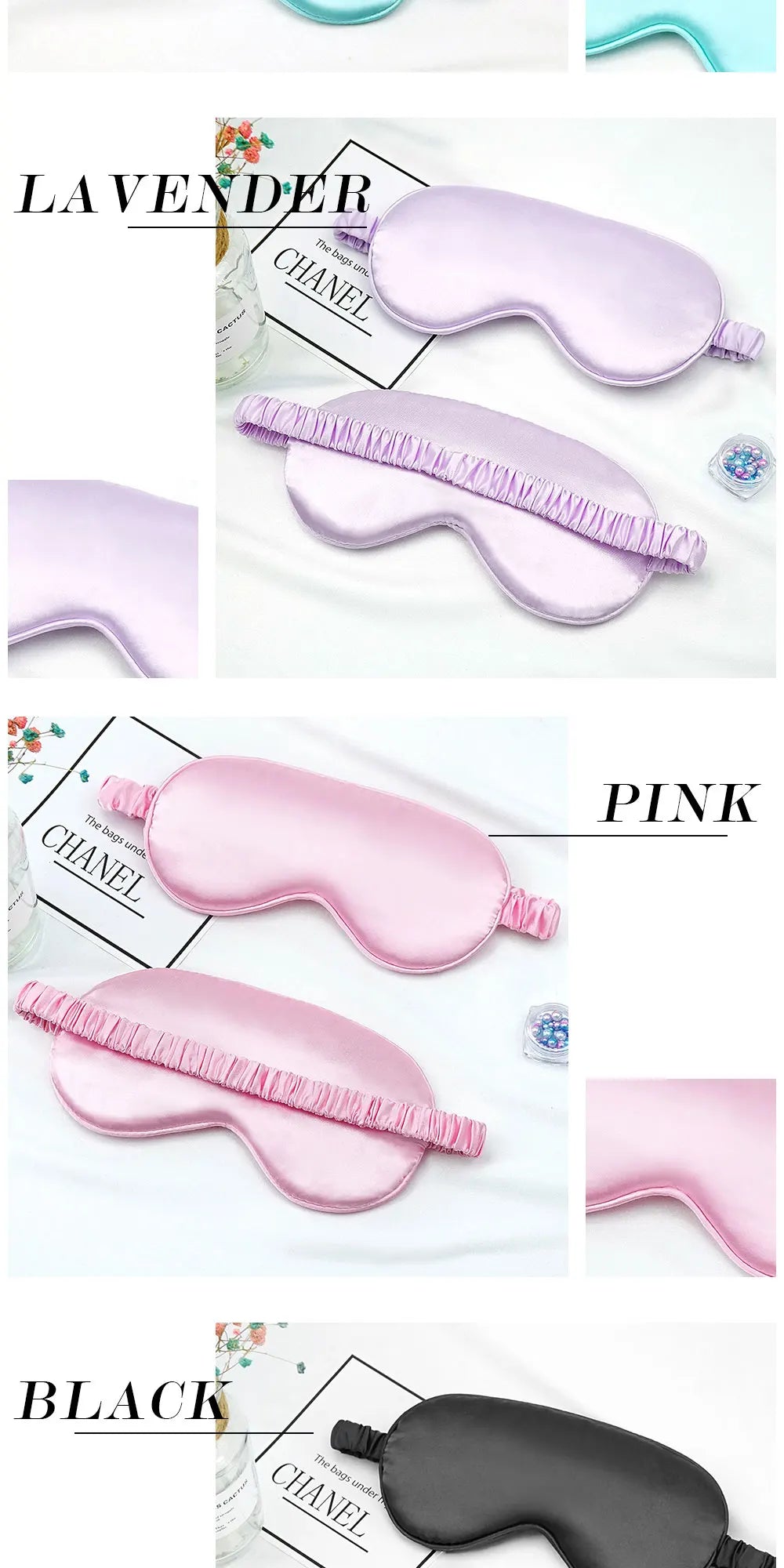 Imitated Silk Eye Patch Shading Sleep Eye Mask Eyepatch Travel Relax Cover Eyeshade Health Sleeping Shield Soft Eye Care Tools Badiee Stylez