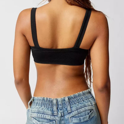 Women Sleeveless Crop Top Tank Tops Summer Sexy Casual Solid Color Streetwear Short Women's T-shirt Camisole Crop топ женский