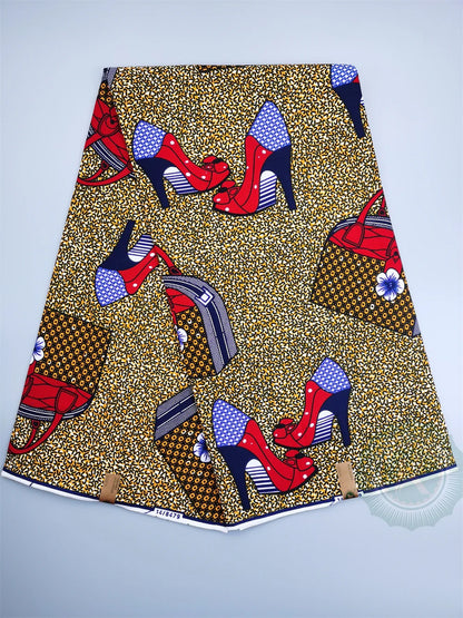 Classical Veritable Wax Guaranteed Real wax print fabric dutch hollandais pagne africa Dress 100% cotton 6yards khaki 6Yards 950g