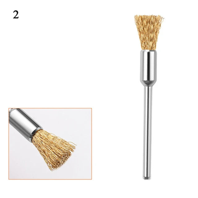 Nail Drill Bit Cleaning Brush Manicure Grinding Head Dual Brush Electric Drills Copper Wire Drill Brush Cleaner Nail Art Tools Style3