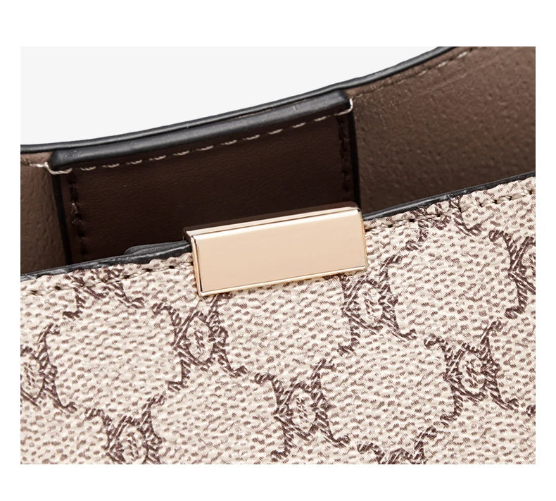 FOXER Monogram Women Shoulder Tote Bag 2025 Fashion Commuter Female Large Crossbody Purse for Mom