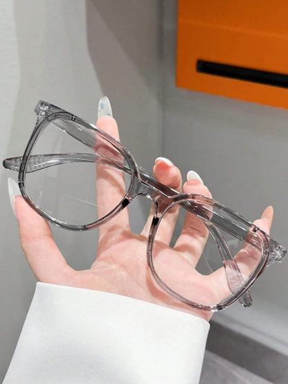 1Pc/3Pcs/4Pcs/6Pcs European and American Classic Popular Square Frame Glasses Set Men's and Women's Fashion Glasses Badiee Stylez