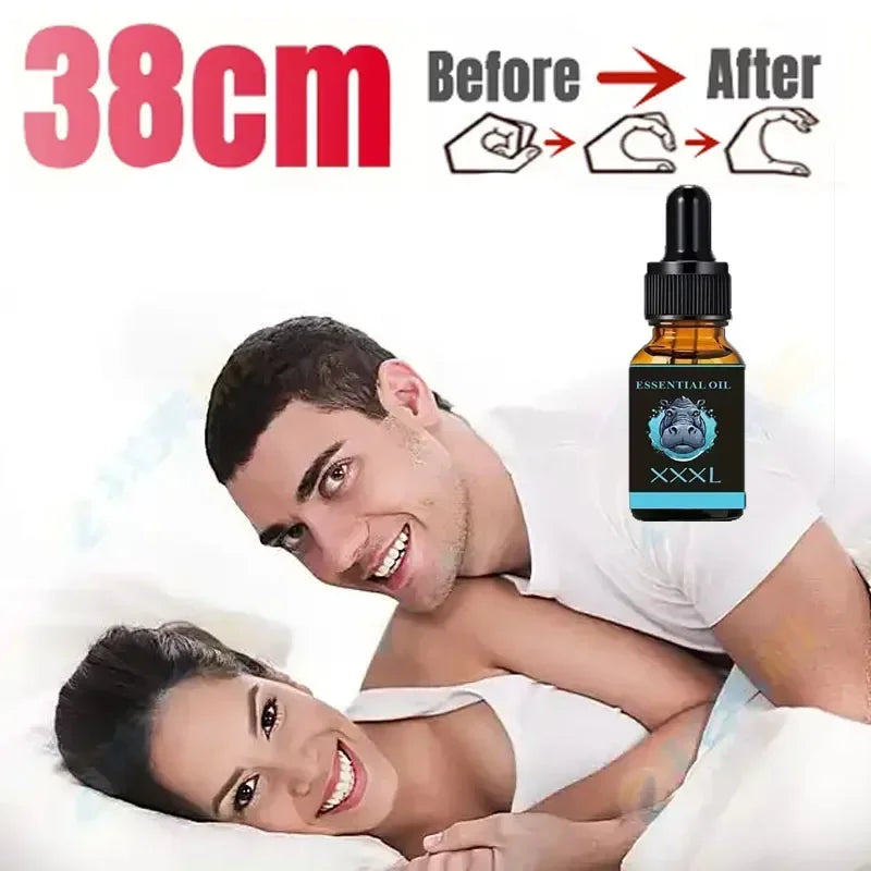 Penis Permanent Thickening, Increase XXL Growth Enlargement Massage Men's Cock Erection Lubricant Plant Extracts Massage Oil - Badiee Stylez