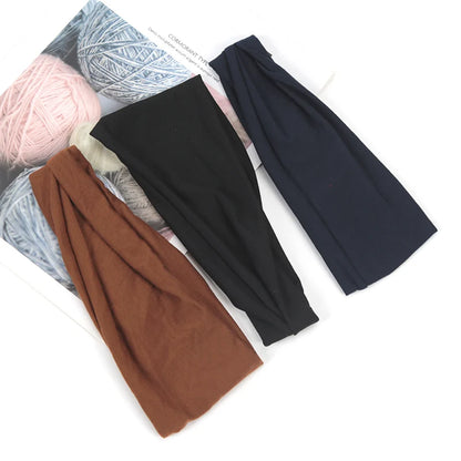3Pcs/set Hair Band Fashion Elastic Headbands Twisted Cross Head Wrap Hair Band Hair Accessories for Women Simple Headband style-C 10cm-22.5cm