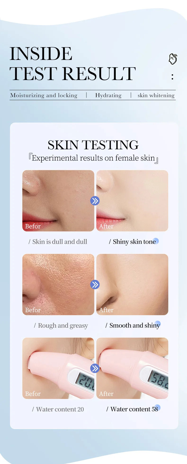 12pcs Hyaluronic Acid Hydrating Facial Mask Sheet Masks For Face Hydrating Shrinking Pores Moisturizing Face Masks Skin Care