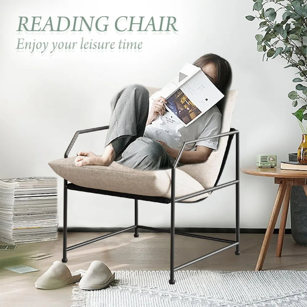 Accent Chair Living Room Chairs Accent Chairs Set of 2 Comfy Reading Chair for Bedroom Upholstered Lounge Chair Mid Century Badiee Stylez