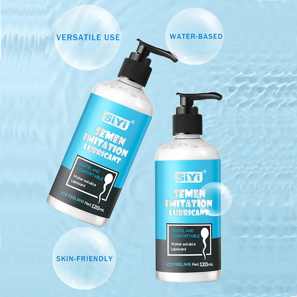120ml/300ml Cooling Water-Based Lubricant for sex – Long-Lasting, Skin-Friendly, Non-Sticky,Toy-Safe,Easy Clean Lube for Couples