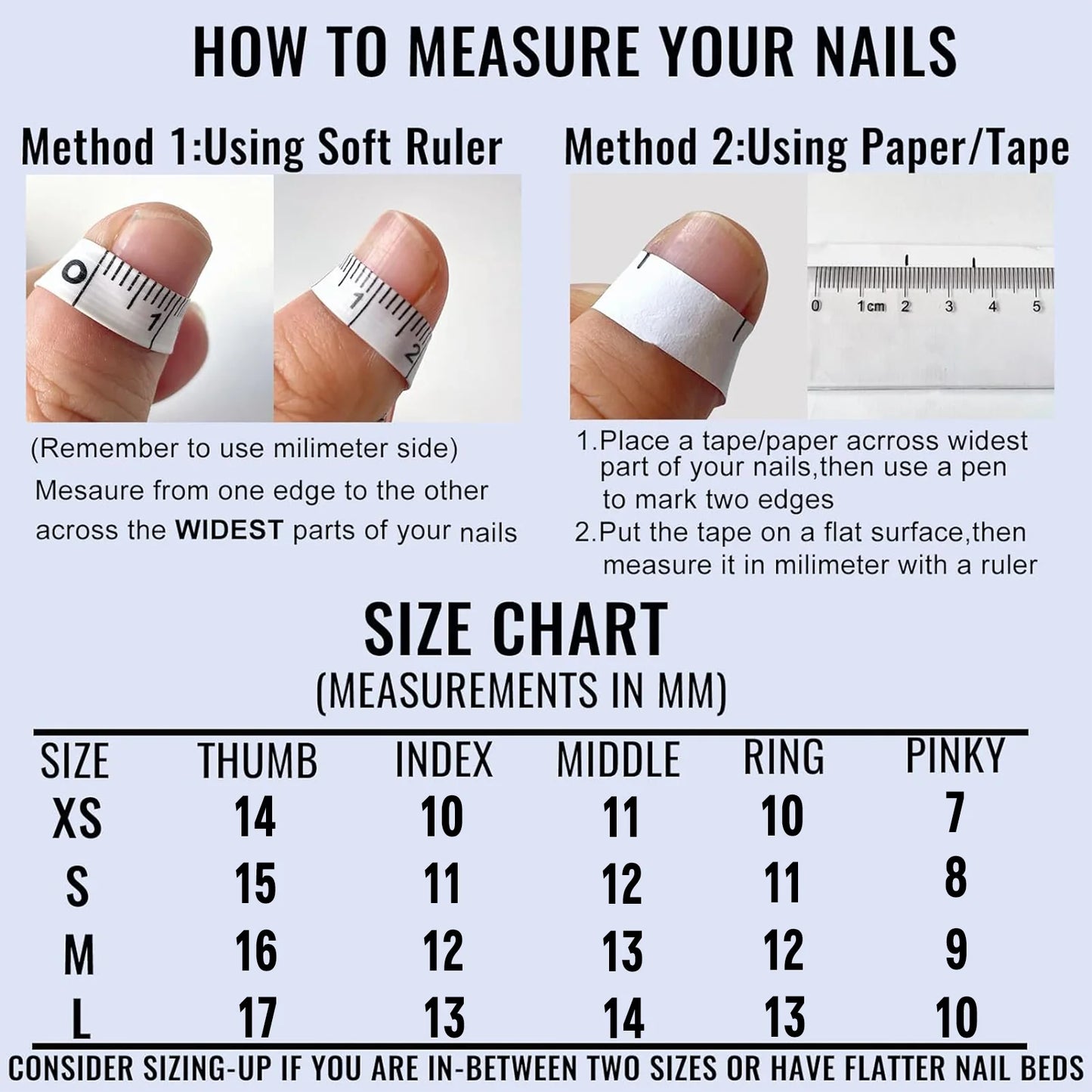 Handmade Press on Nails Black Cool European Fake Nails with Crystal Design Women Wearable Detachable Glitter Almond False Nails