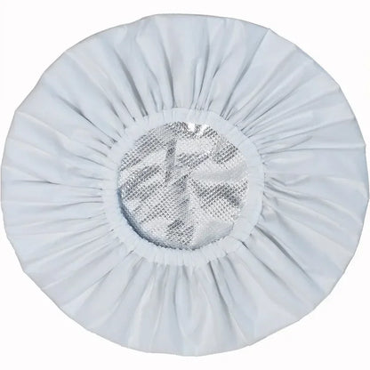 Adjustable Double Layer Satin Bonnet Nightcap Doubleside Women Round Shower Caps Night Sleep Polyester Hat Solid Black Lining Badiee Stylez