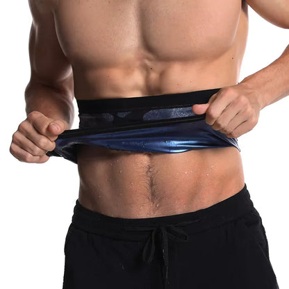 Men Sauna Suits Waist Trimmer Belly Wrap Workout Sweat Band Abdominal Trainer Weight Loss Shaper Tummy Control Slimming Belts