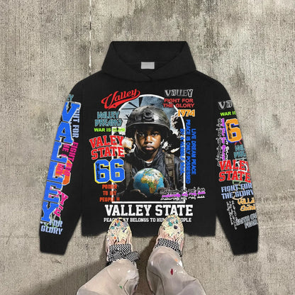 Gothic grunge Vintage Streetwear War Graphic Print Hoodies Women Y2k Tops Sweatshirt goth Oversized zip up Hoodie Mens Clothes