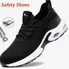 2025 Lightweight Men Safety Shoes Steel Toe Cap Work Sneakers Men Protective Shoes Anti-smash Anti-puncture Indestructible Shoes - Badiee Stylez