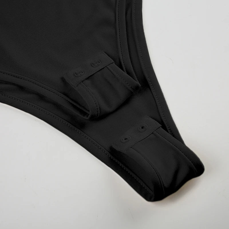 Darlingaga Casual Square Neck Fitness Summer Bodysuit Women Sleeveless Solid Basic One Piece Bodies Sporty Sexy Rompers Outfits