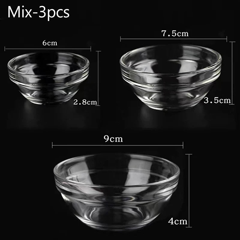 10/5/3/1pcs Facial Mask Bowl Mixing Bowl Acrylic Oil Bowl Set Face Mud Mixing Brush Applicator Beauty Salon DIY Skin Care Tools 3pcs-Mix
