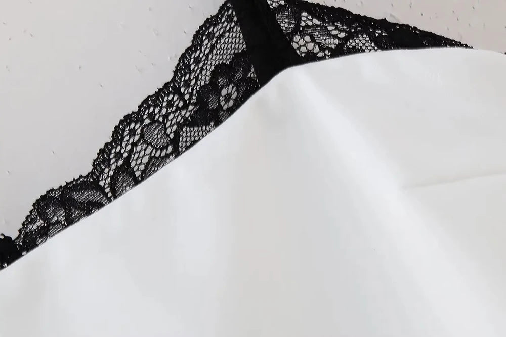 TRAFZA Women Sexy Lace Splicing Dress Fashion Slim Strapless Spaghetti Straps Mini Dresses Evening Party Sexy Short Dresses Badiee Stylez