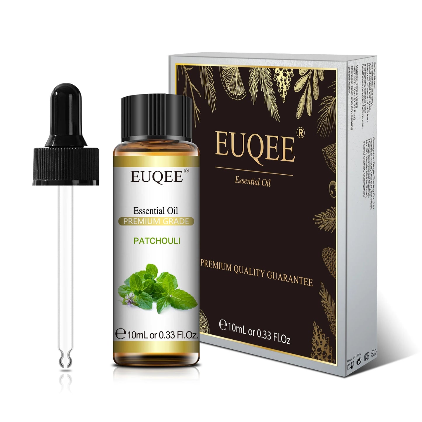 EUQEE 10ml Natural Plant Essential Oil with Dropper For Diffuser Humidifier Lavender Jasmine Eucalyptus Vanilla Essential Oils - Badiee Stylez