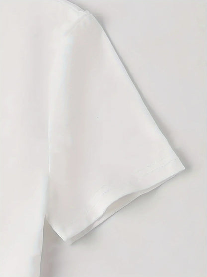 Cherry Print Crew Neck Crop T-shirt - Vibrant Y2K Inspired Short Sleeve Top for Spring and Summer Women's Fashion Clothing Badiee Stylez